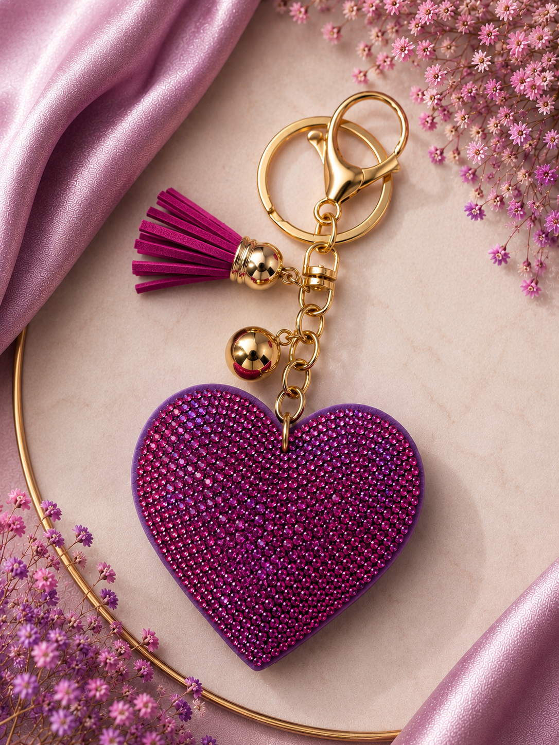 Rhinestone Keychain