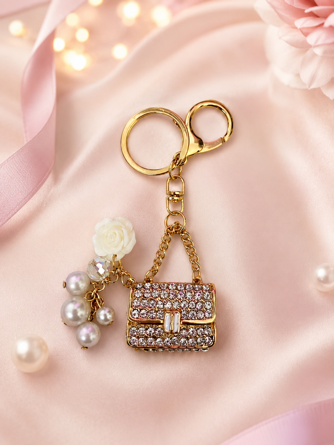 Rhinestone Keychain