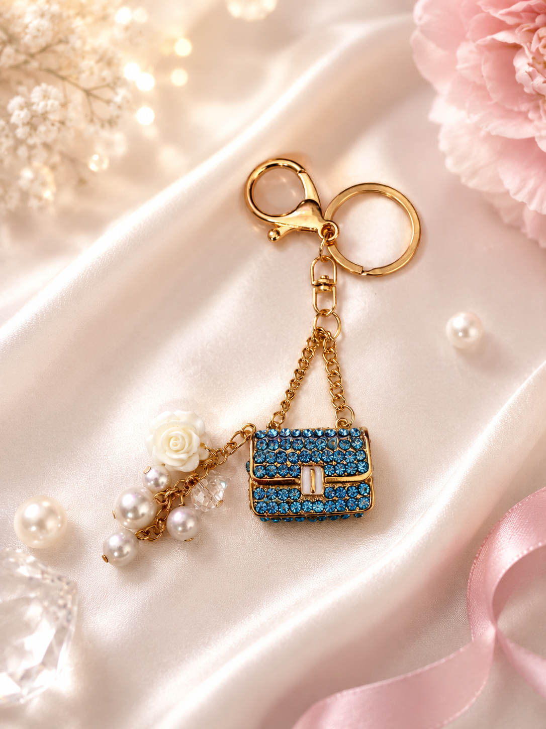 Rhinestone Keychain